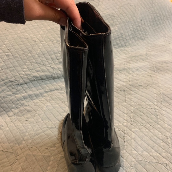 La Canadienne Tall pull on patent boots waterproof! - Picture 4 of 8